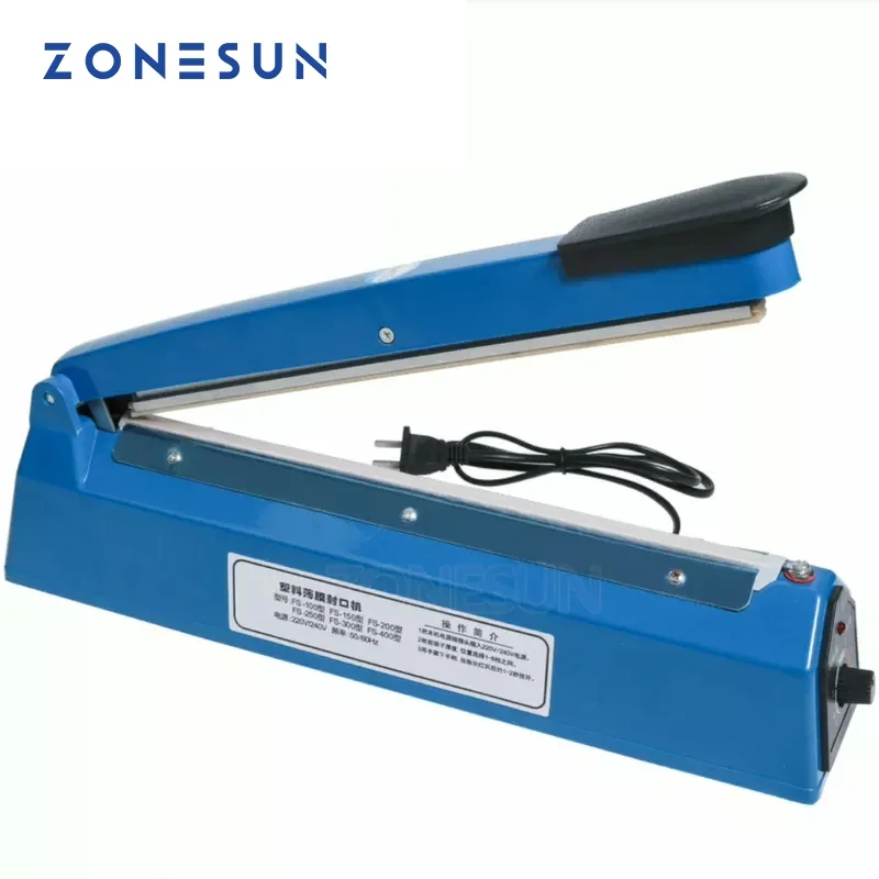 Plastic Bag Impulse Heat Sealer - Máquina de Sellado Manual por Impulso