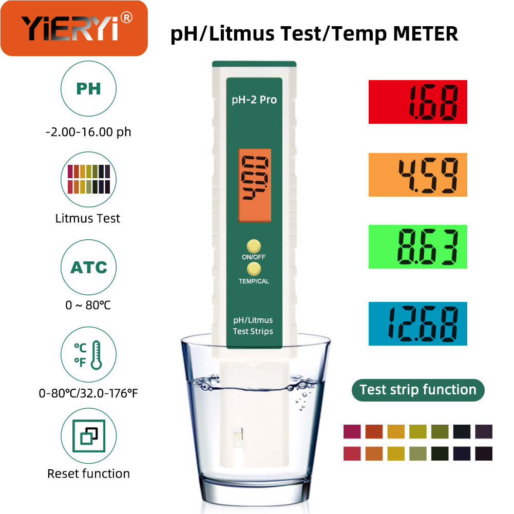 Ph Meter Digital Water Tester - Medidor de PH Digital Yieryi con