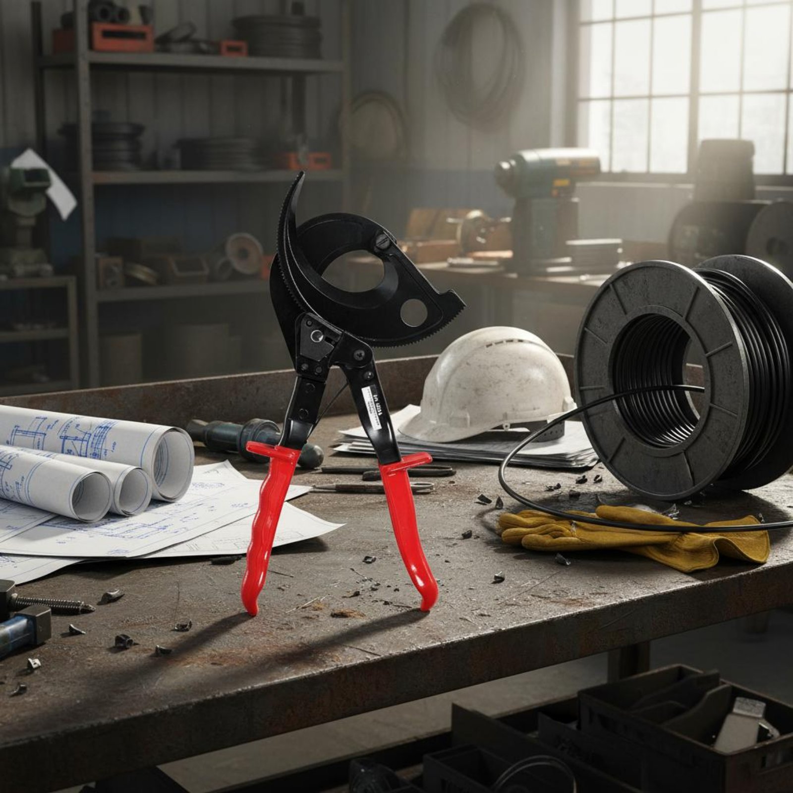 Industrial Tools - Cortador de Cables con Trinquete de