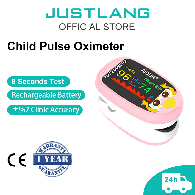 Pulse Oximeter Fingertip Rechargeable - Oxímetro Digital de Dibujos Animados JUSTLANG,