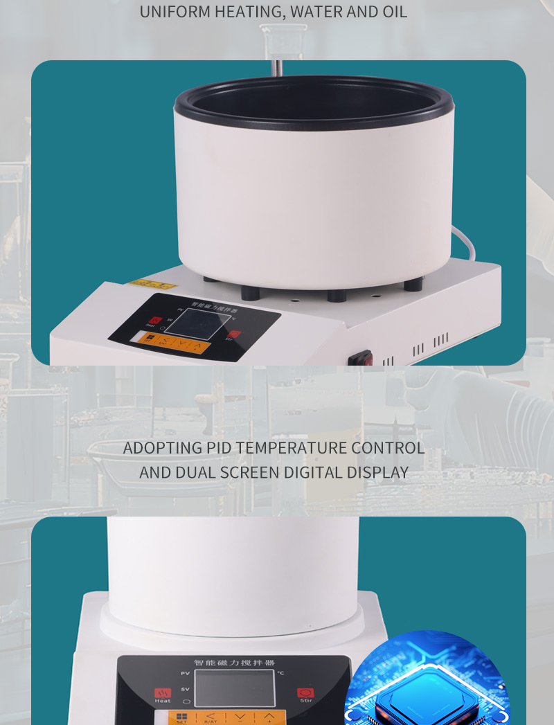 Lab Magnetic Stirrer Hot Plate - Placa Calefactora Eléctrica con Agitador Magnético,