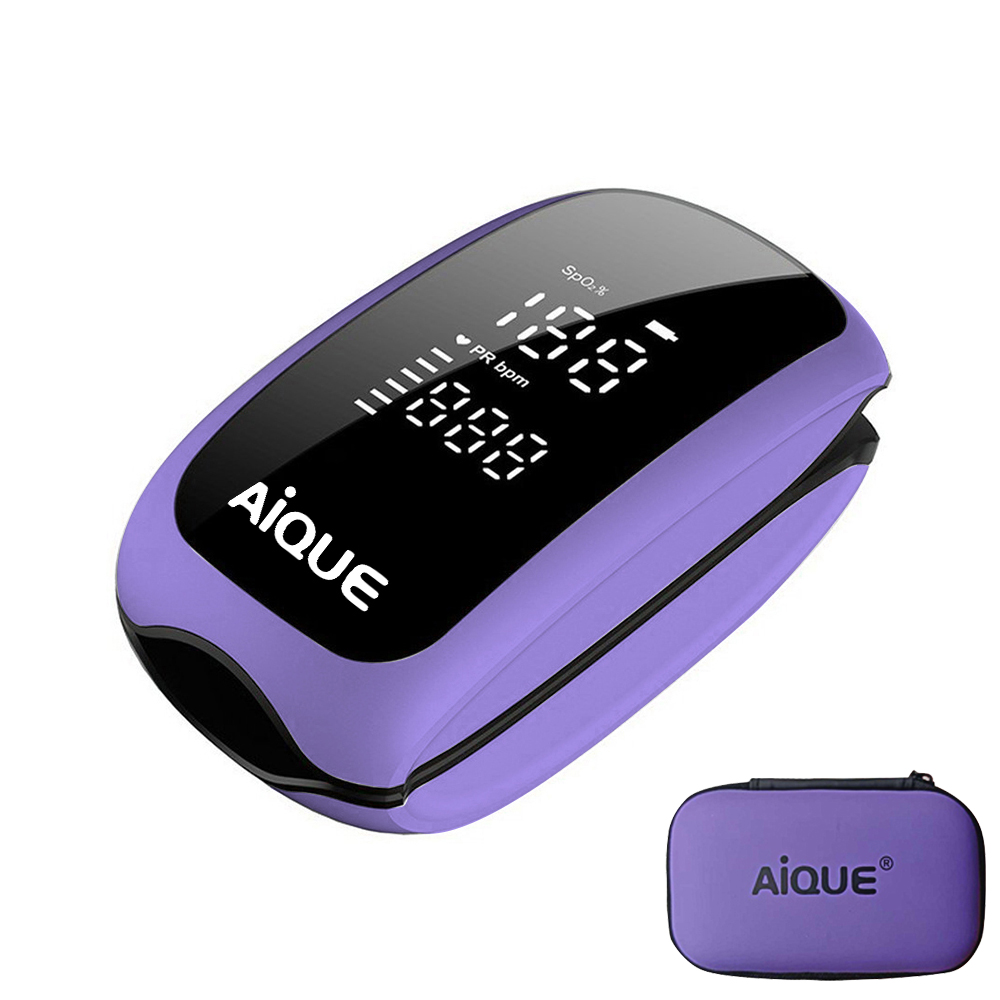 Pulse Oximeter Fingertip Rechargeable - AiQUE-oxímetro de pulso Digital recargable, LED
