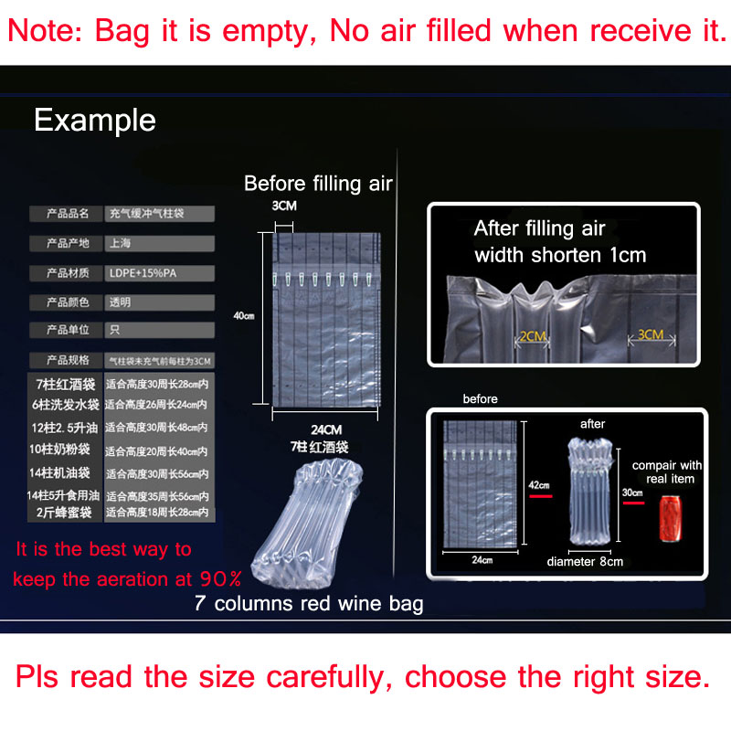 Inflatable Air Buffer Filler P - Air Bubble Wrap Roll Packaging reseña y precio