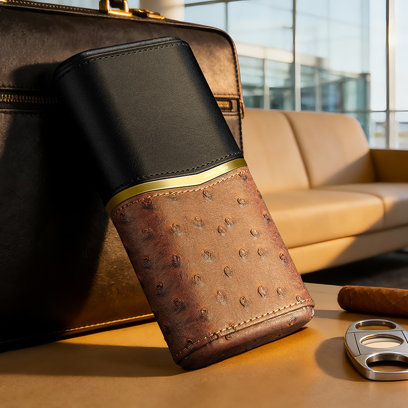 Estuche de Cuero para Cigarros - Packaging reseña y precio