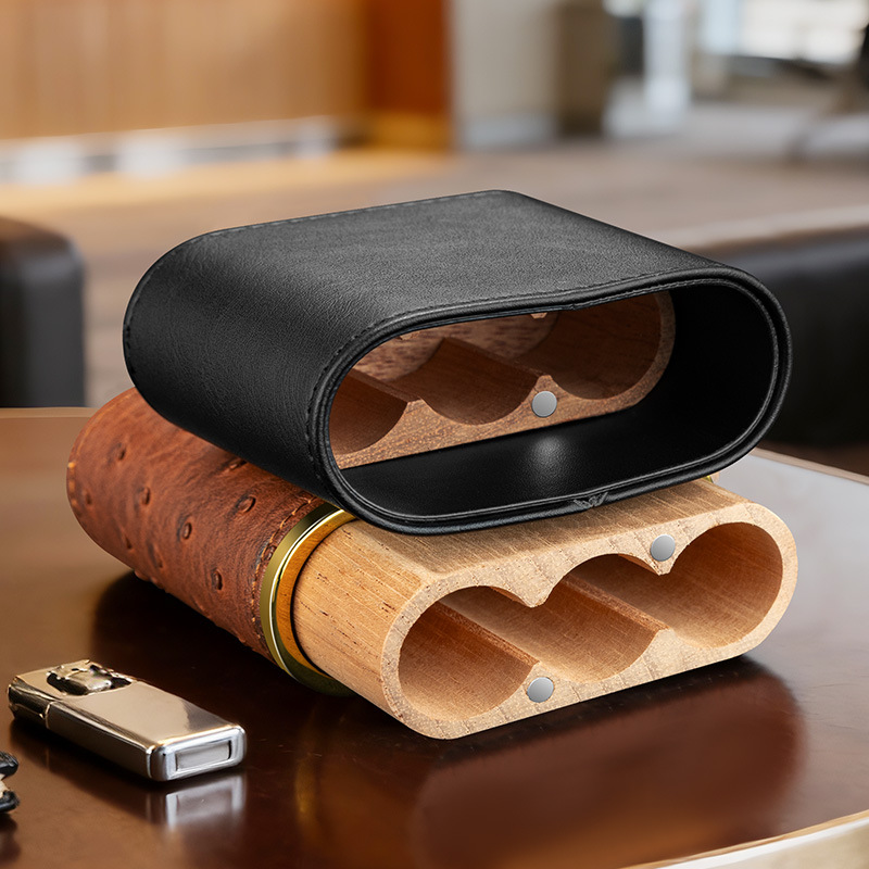 Estuche de Cuero para Cigarros - Packaging reseña y precio