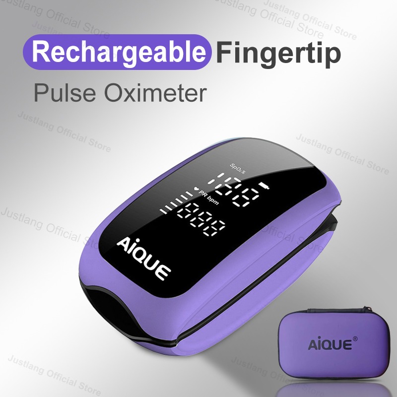 AiQUE-oxímetro recargable mora - Pulse Oximeter Fingertip Rechargeable reseña y precio