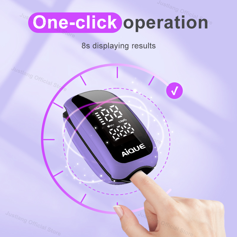 AiQUE-oxímetro recargable mora - Pulse Oximeter Fingertip Rechargeable reseña y precio