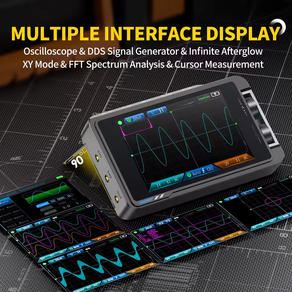 Osciloscopio Digital Portátil  - Fnirsi Digital Oscilloscope Handheld reseña y precio