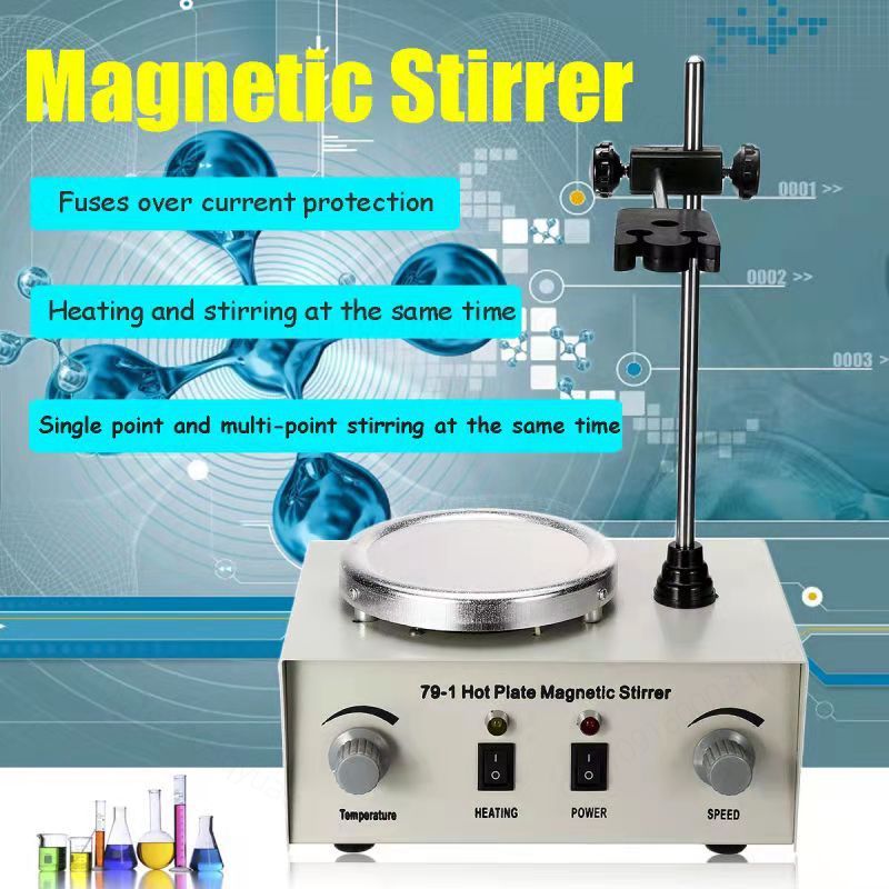 Agitador magnético con placa c - Lab Magnetic Stirrer Hot Plate reseña y precio