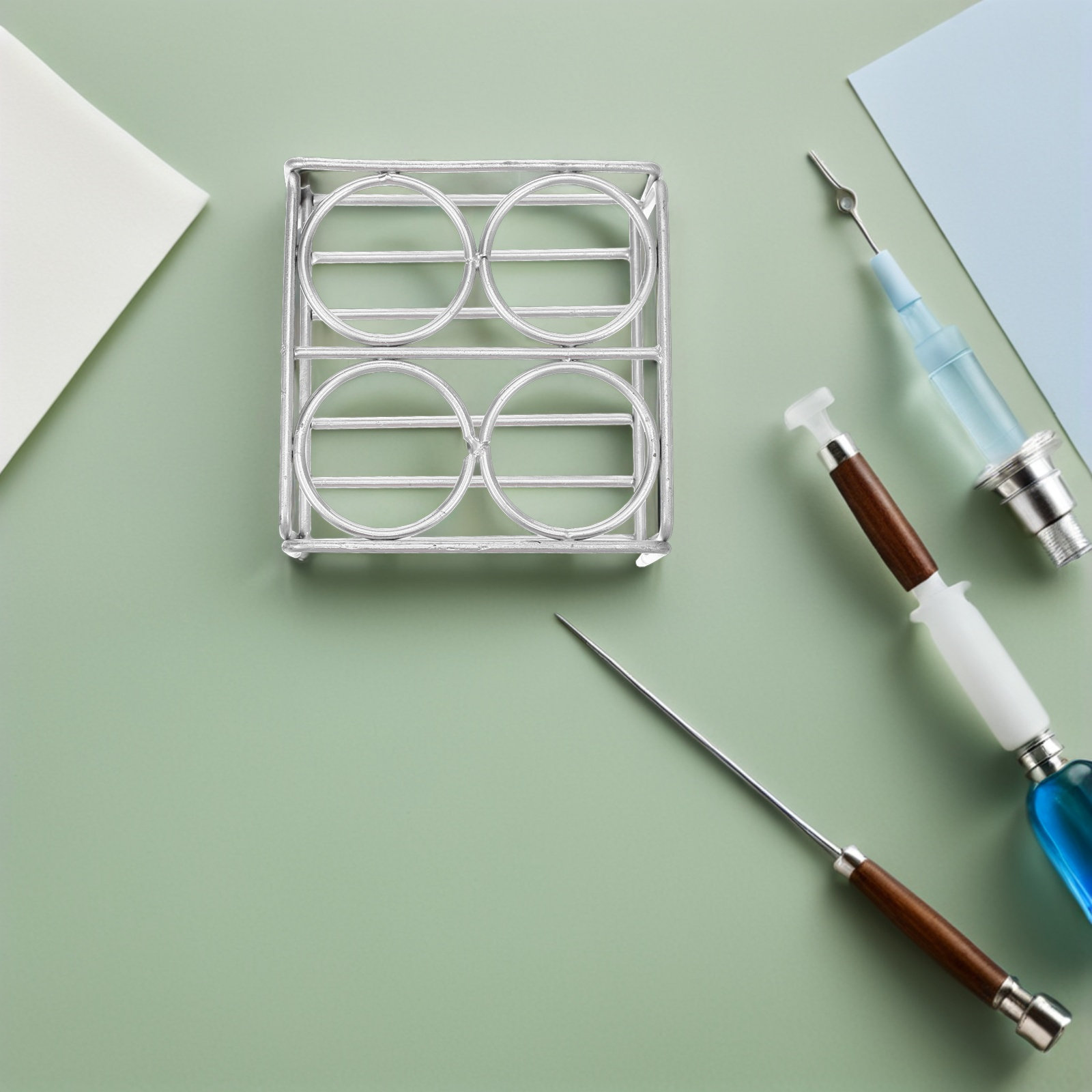 Soporte de alambre con cuatro  - Lab Equipment reseña y precio