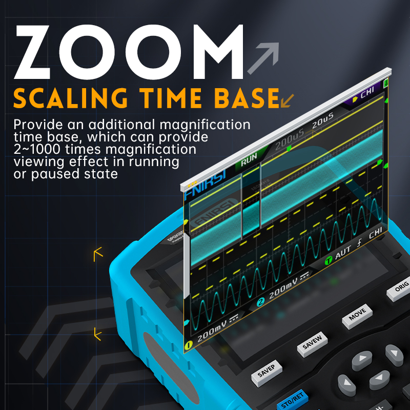 Osciloscopio Digital Portátil  - Fnirsi Digital Oscilloscope Handheld reseña y precio