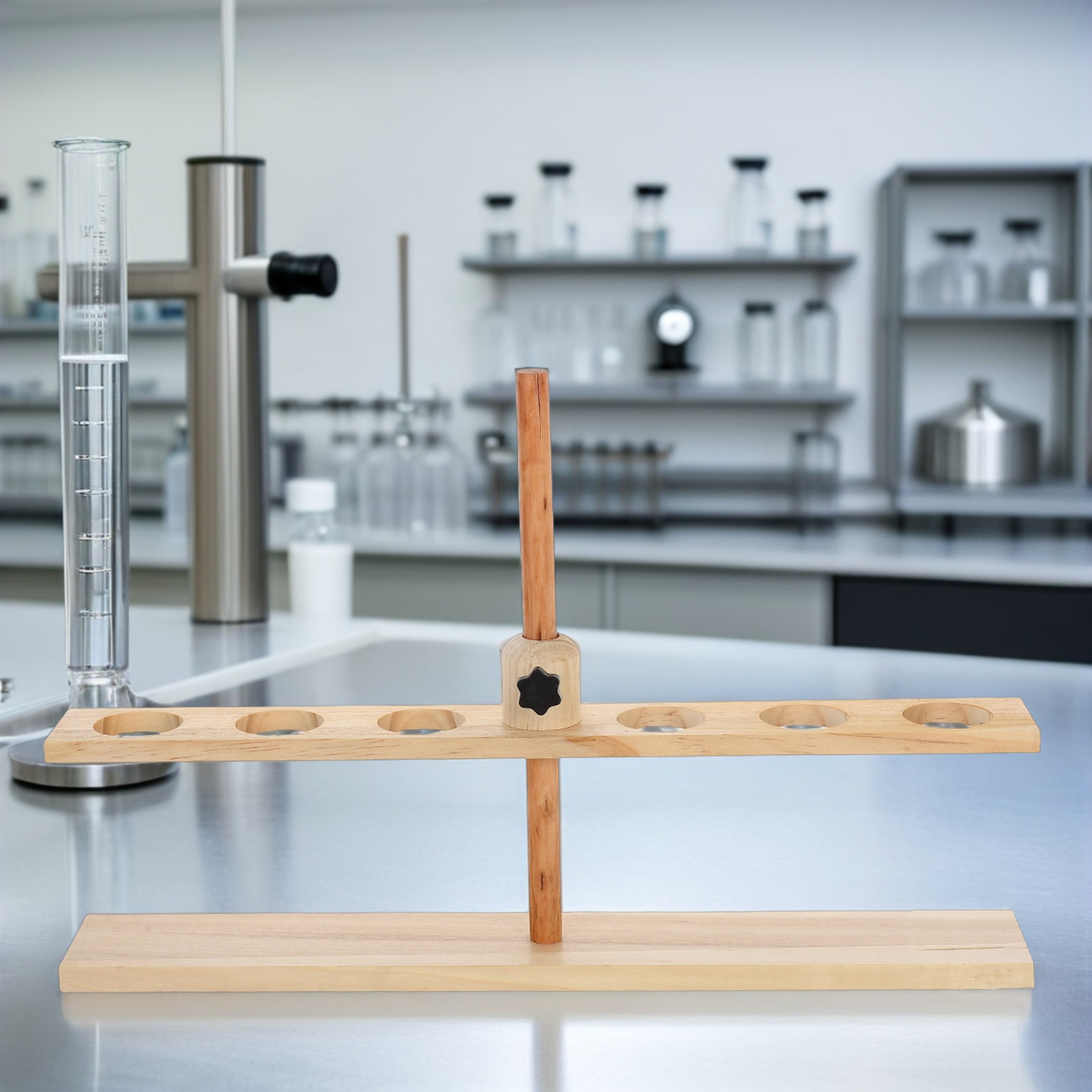 Soporte de Madera para 6 Funil - Lab Equipment reseña y precio