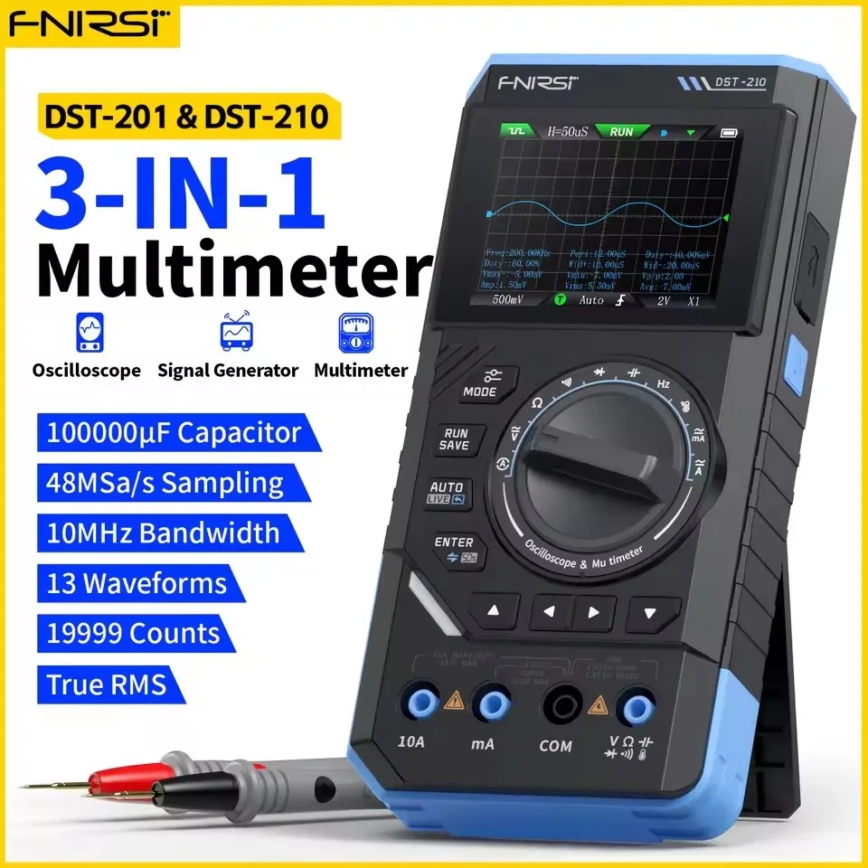 Multímetro Digital 3 en 1 DST2 - Fnirsi Digital Oscilloscope Handheld reseña y precio