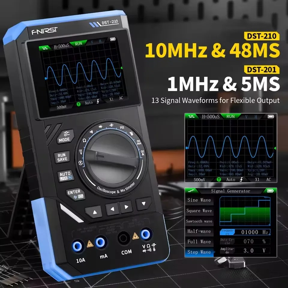 Multímetro Digital 3 en 1 DST2 - Fnirsi Digital Oscilloscope Handheld reseña y precio