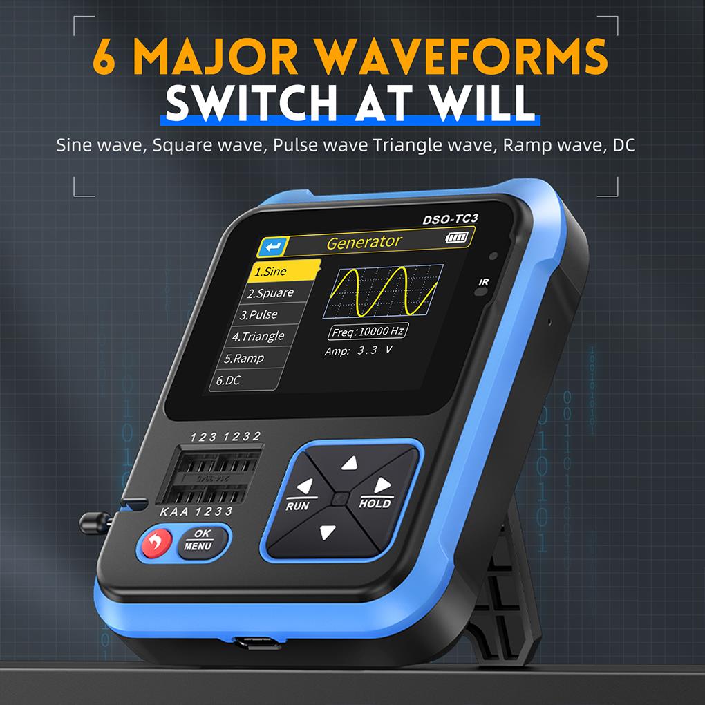 FNIRSI-miniosciloscopio Digita - Fnirsi Digital Oscilloscope Handheld reseña y precio
