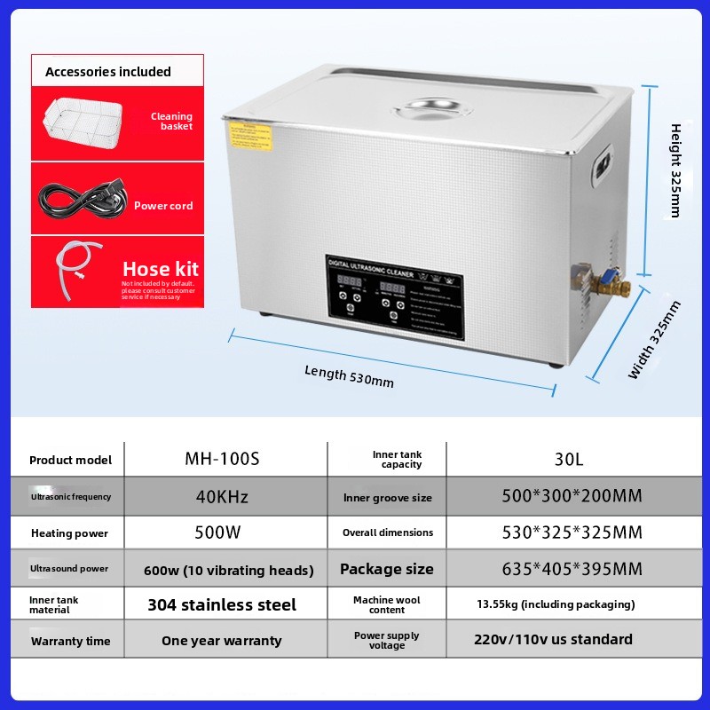 Limpiador Ultrasónico Comercia - Ultrasonic Cleaner 30L Industrial reseña y precio